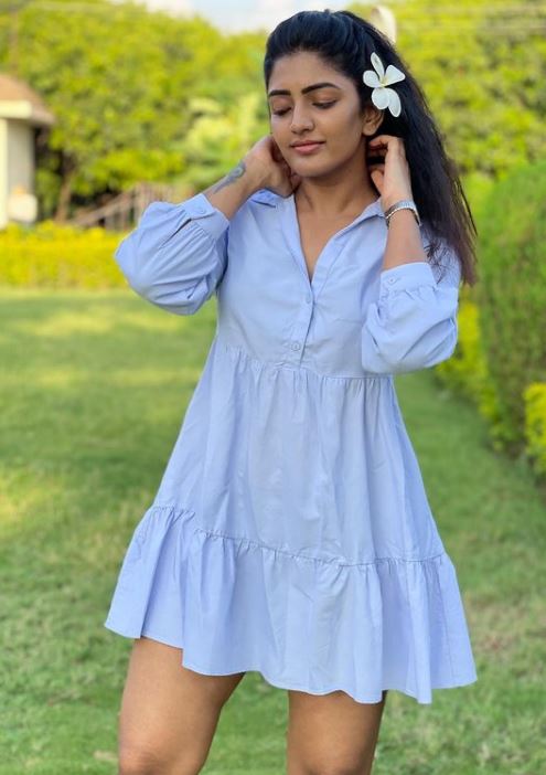 eesha rebba in blue coun glamour Pic